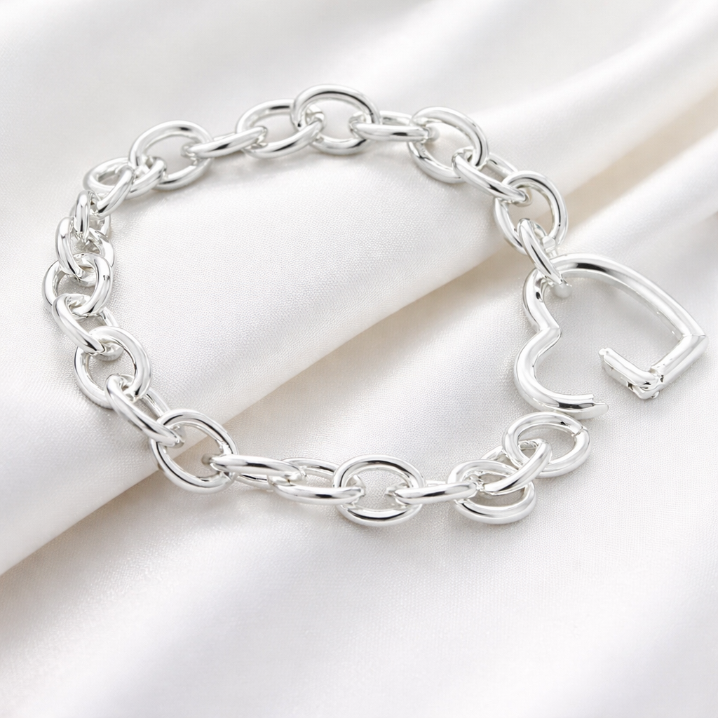 Pulseira Amor Eterno em Prata 925 – Símbolo de Ligação e Elegância