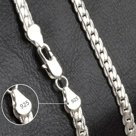 Conjunto de Colar e Pulseira em Prata 925