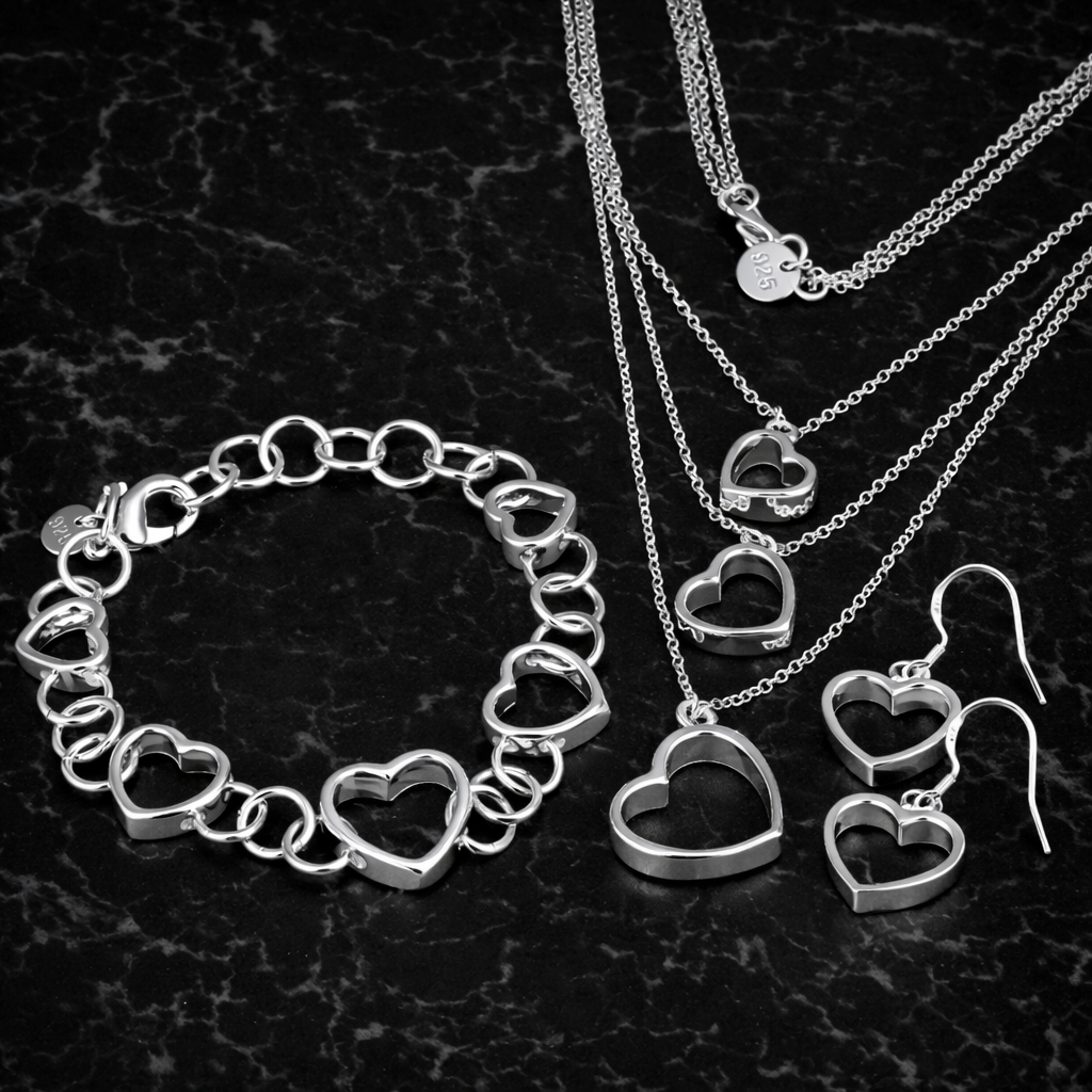 Conjunto de Joias em Prata 925 ✨  Elegância que Encanta
