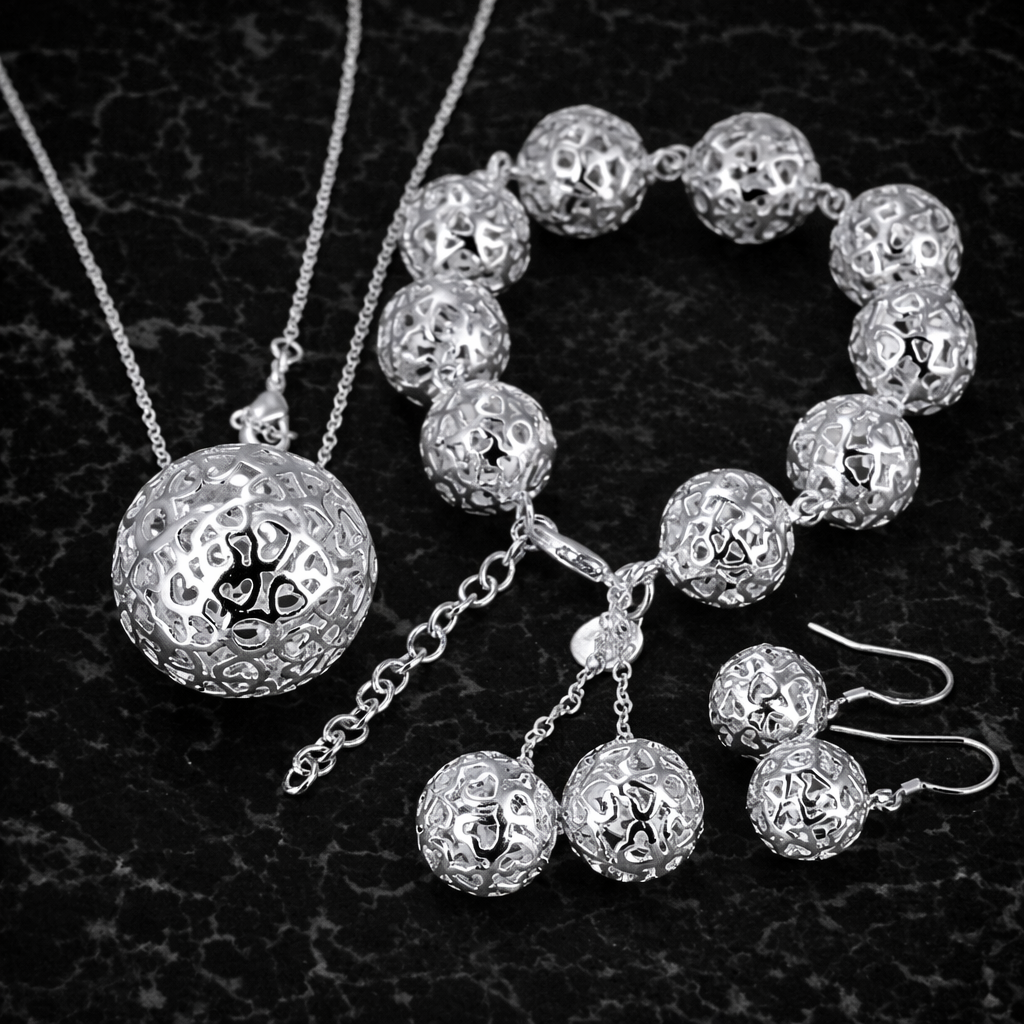Conjunto de Joias em Prata 925 ✨  Elegância que Encanta