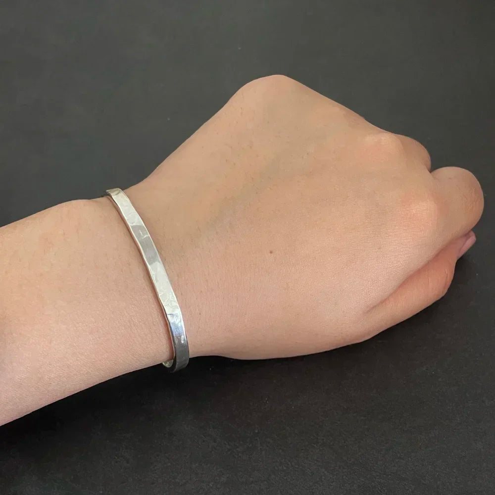 Pulseira Hammered Prata 925