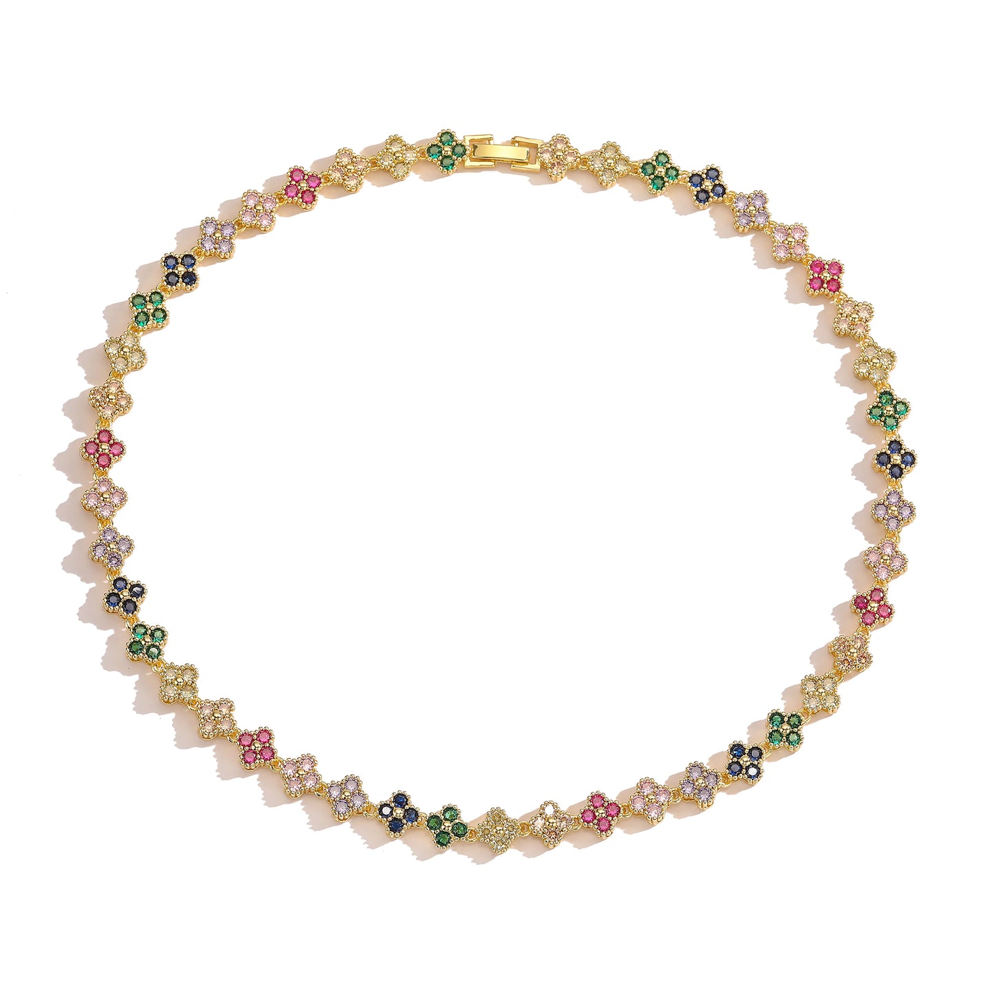 Colar + pulseira Acabamento em banho de ouro 18K