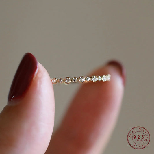 Anel Crisantia _prata 925 com banho de ouro 14K