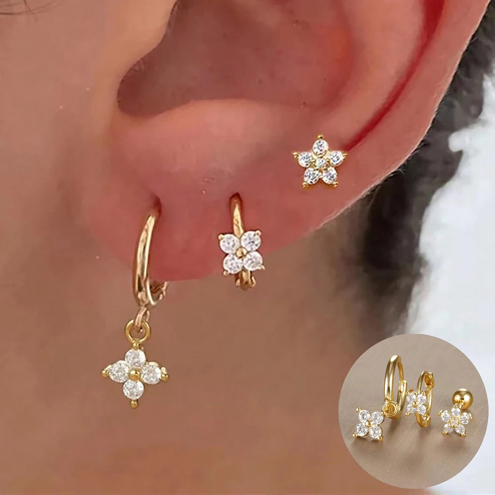Brincos de Cristal Premium – Elegância que Ilumina_ VÁRIOS MODELOS_banho de ouro de 18K