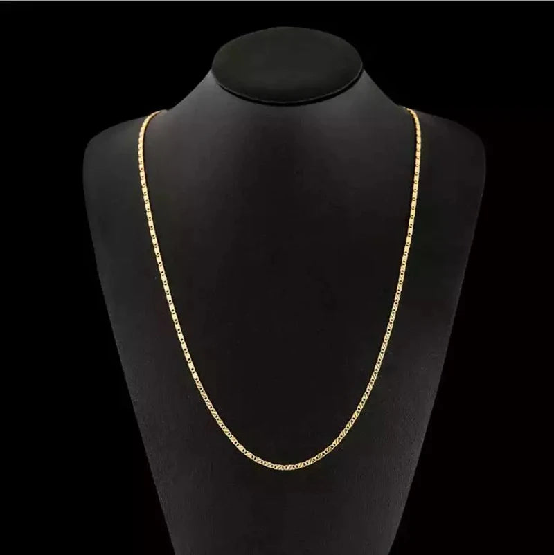 Colar em Prata 925 com banho de ouro de 18K