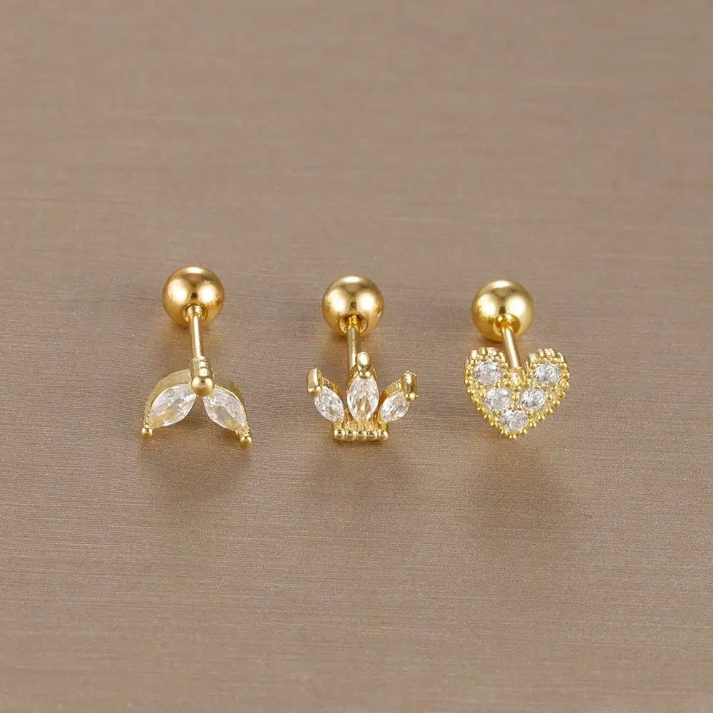 Brincos de Cristal Premium – Elegância que Ilumina_ VÁRIOS MODELOS_banho de ouro de 18K