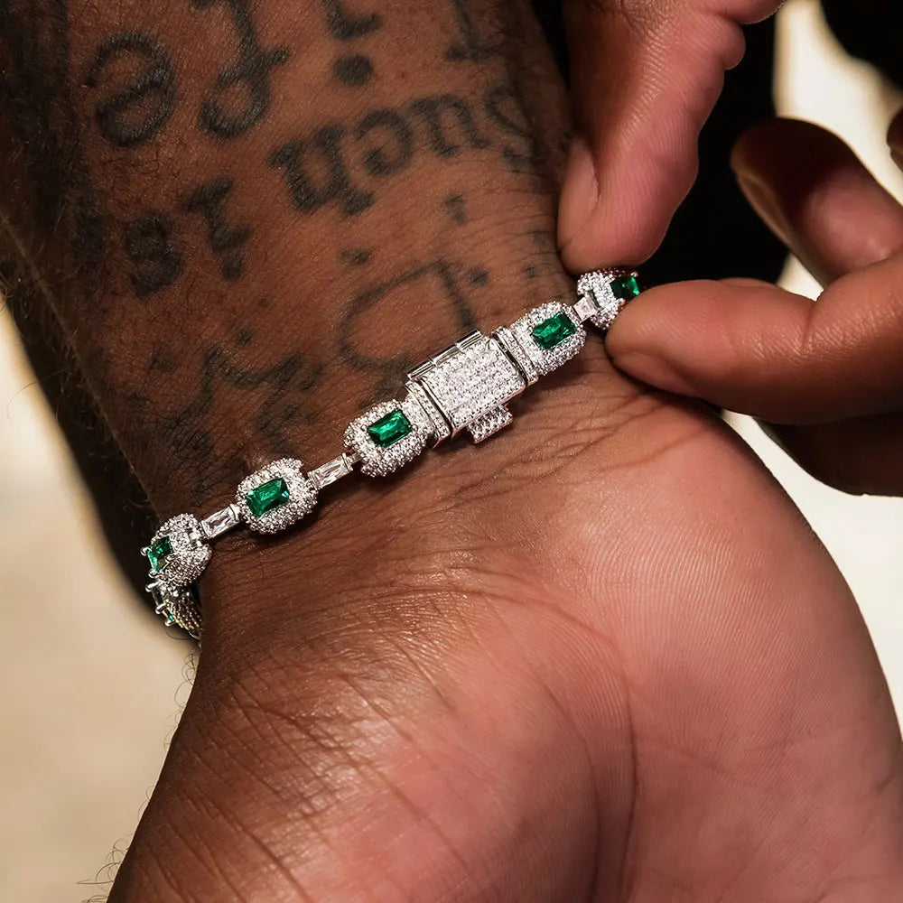 Pulseira Emerald Ice Luxe 💚