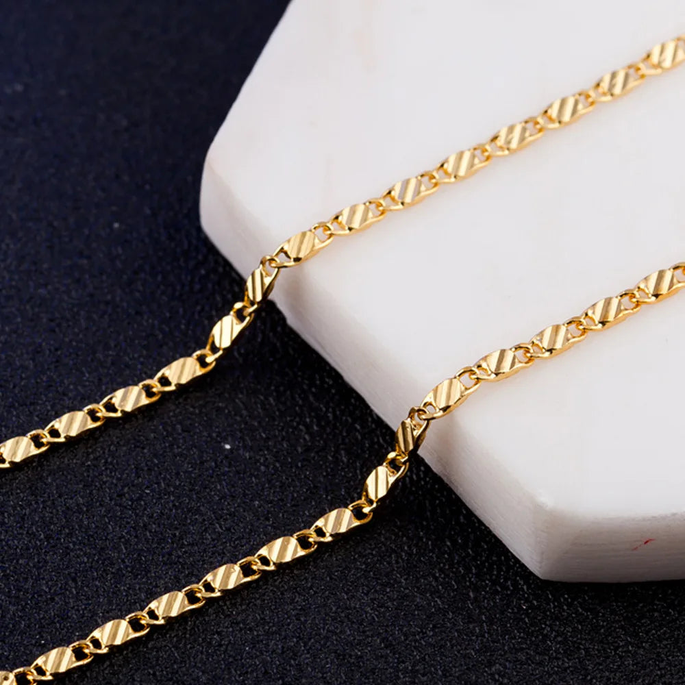 Colar em Prata 925 com banho de ouro de 18K
