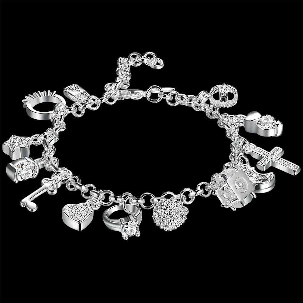 Pulseira prata 925 Sterling Silver Lucky Zir
