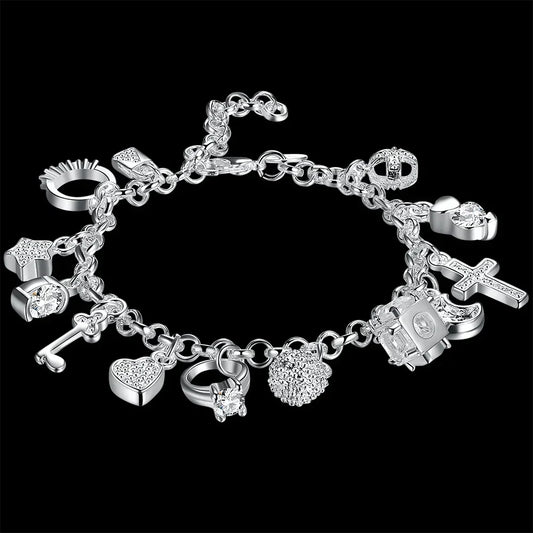 Pulseira prata 925 Sterling Silver Lucky Zir
