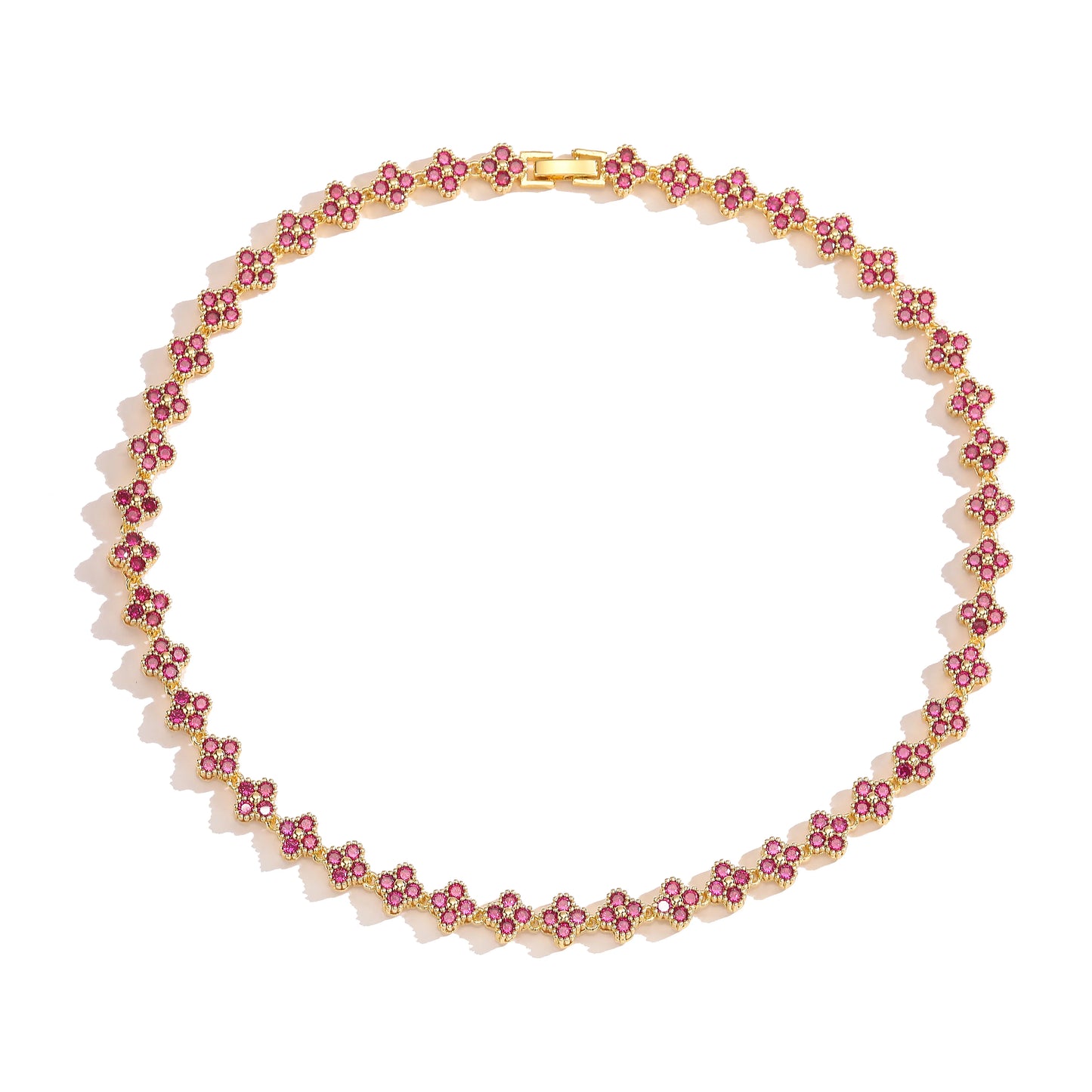 Colar + pulseira Acabamento em banho de ouro 18K