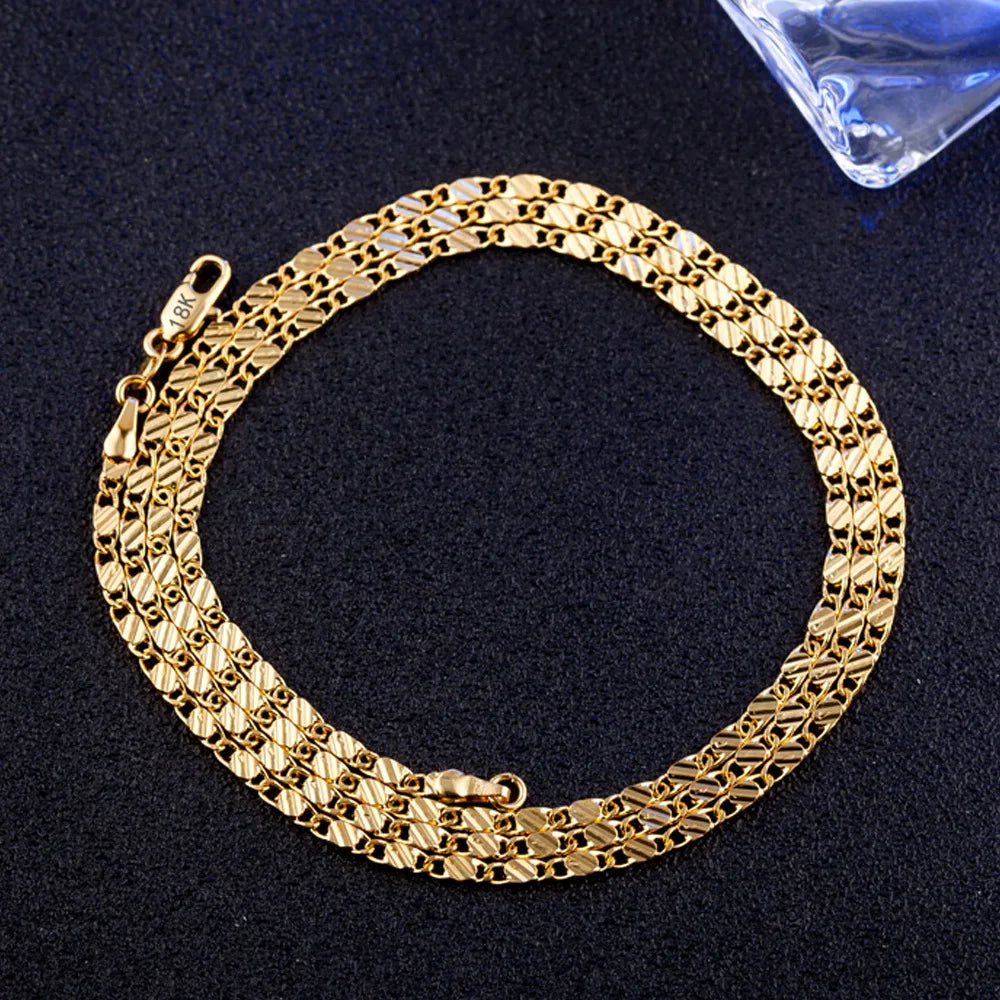 Colar em Prata 925 com banho de ouro de 18K
