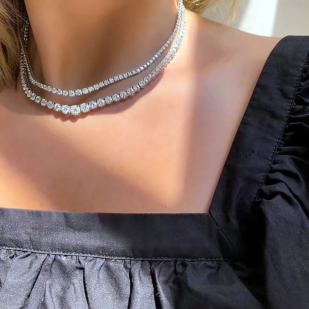 Colar Riviera Moissanite ✨