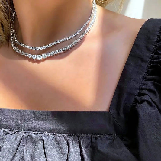 Colar Riviera Moissanite ✨