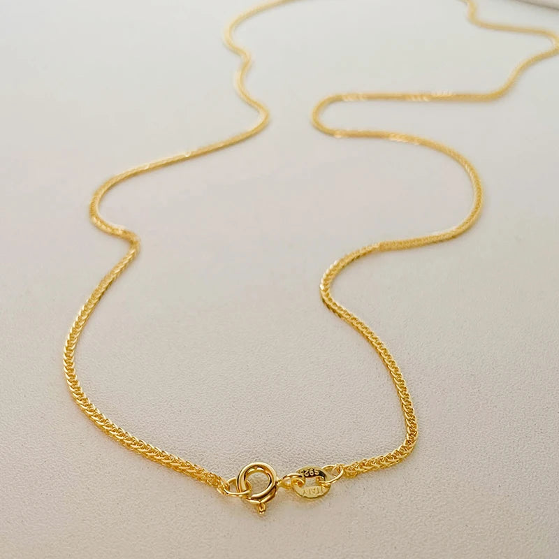 Colar Foxtail em Prata 925 Banhado a Ouro