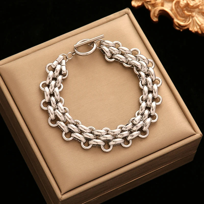 Colar e Pulseira Lumina 🌻 aço inoxidável 316