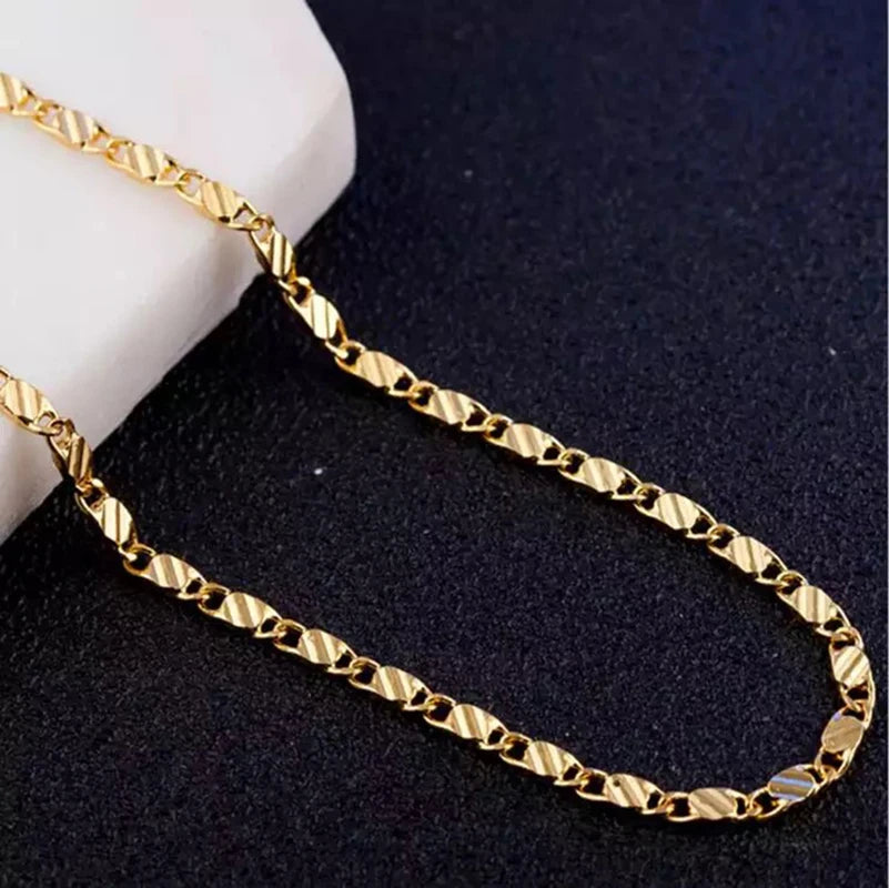 Colar em Prata 925 com banho de ouro de 18K