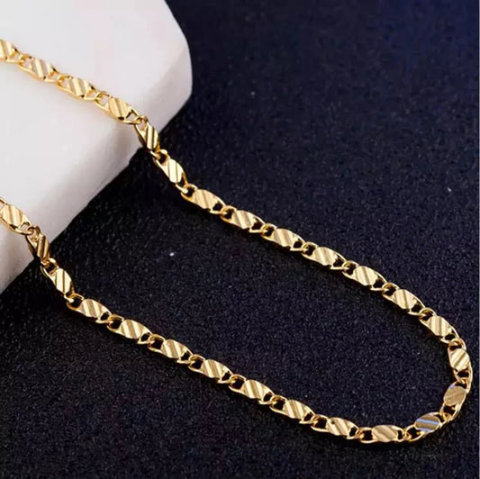 Colar em Prata 925 com banho de ouro de 18K