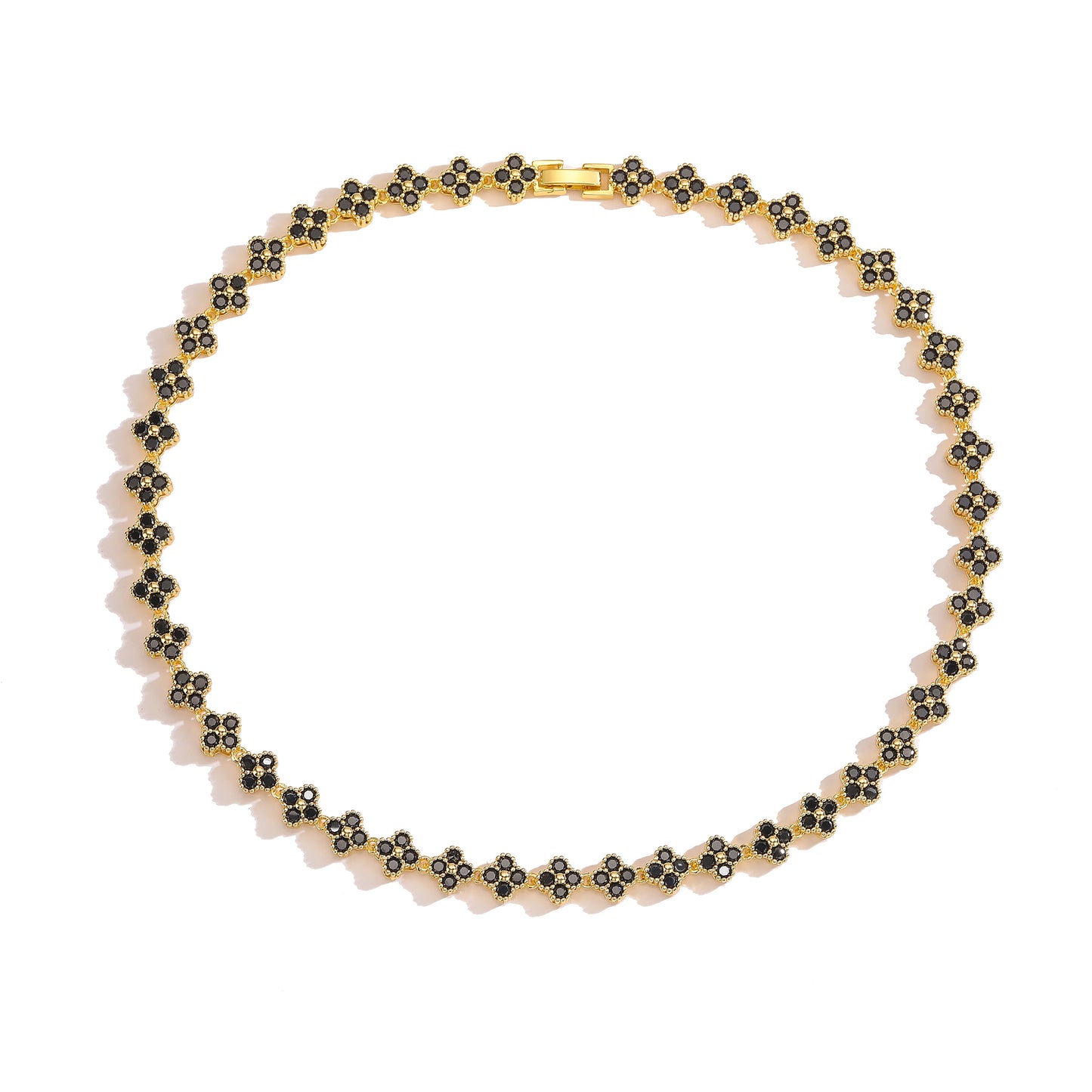 Colar + pulseira Acabamento em banho de ouro 18K