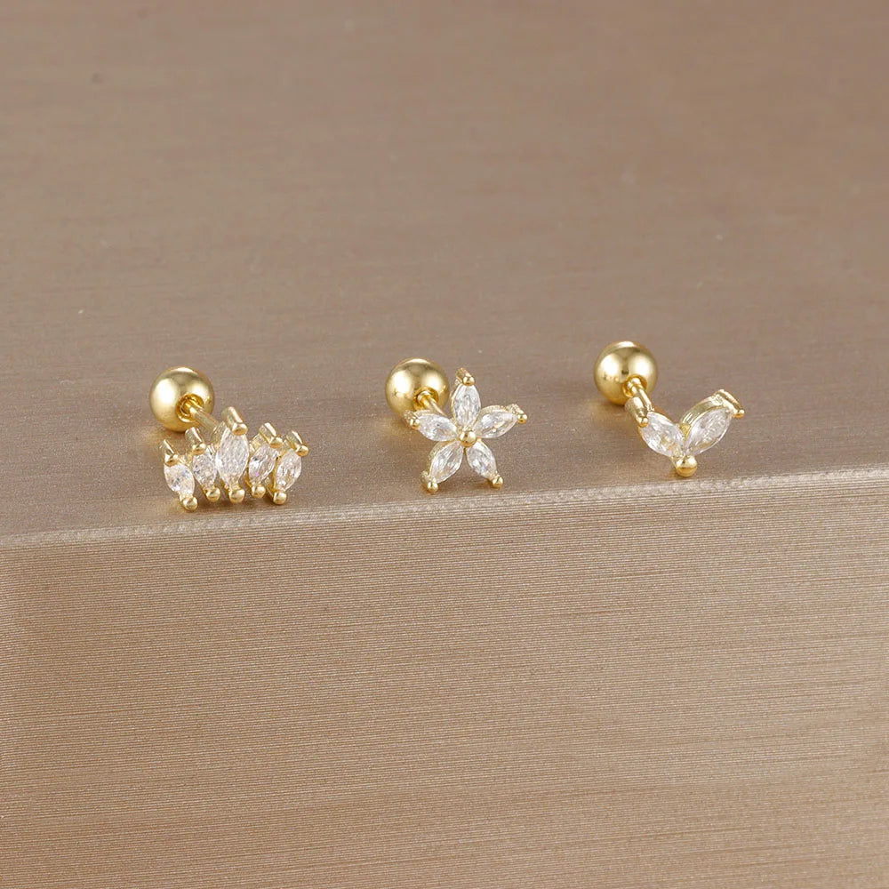 Brincos de Cristal Premium – Elegância que Ilumina_ VÁRIOS MODELOS_banho de ouro de 18K
