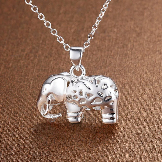 Colar Elefante em Prata 925 – Símbolo de Sorte e Proteção