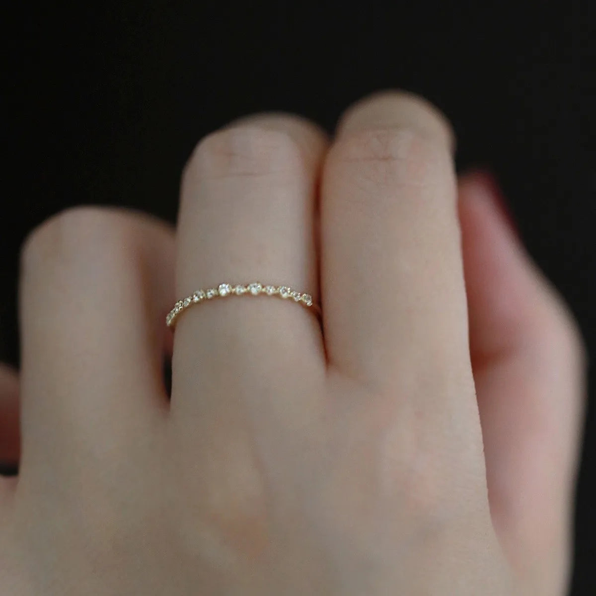 Anel Crisantia _prata 925 com banho de ouro 14K