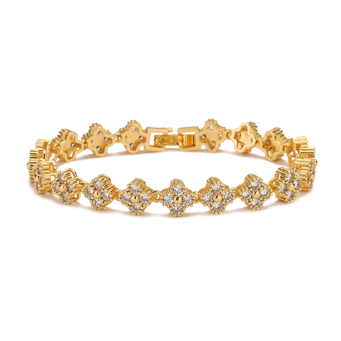 Colar + pulseira Acabamento em banho de ouro 18K