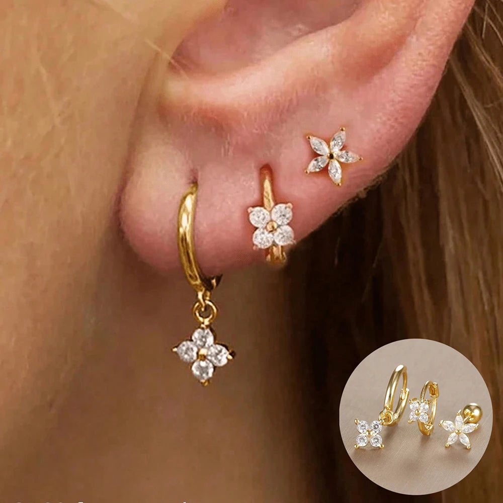 Brincos de Cristal Premium – Elegância que Ilumina_ VÁRIOS MODELOS_banho de ouro de 18K