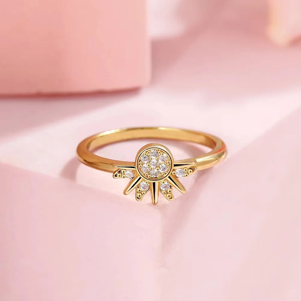 Conjunto de Anéis Sol e Lua em Prata 925 – Ligação Eterna