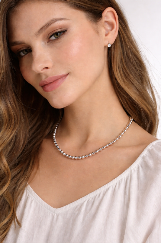 Colar Esferas Elegance Prata 925