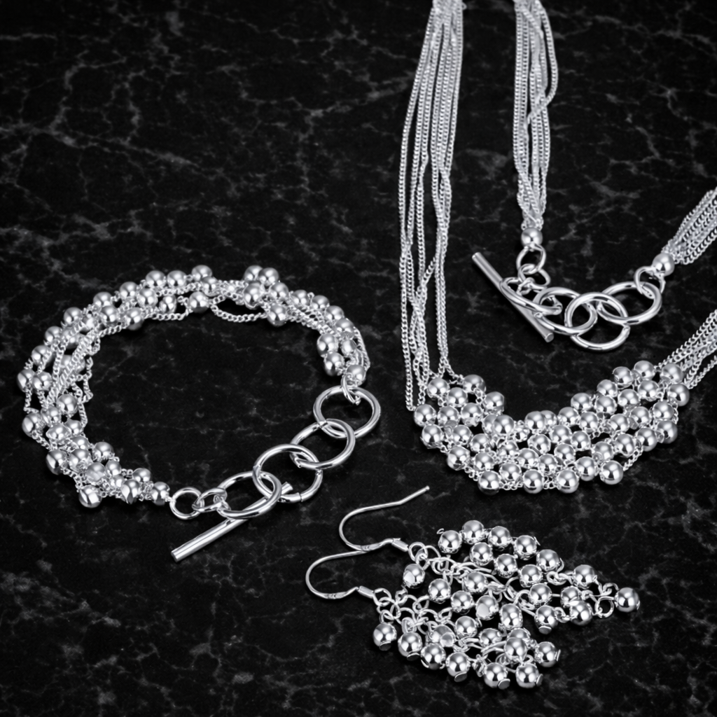 Conjunto de Joias em Prata 925 ✨  Elegância que Encanta