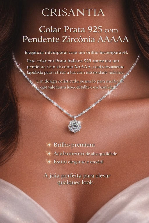 Colar Luxury prata 925